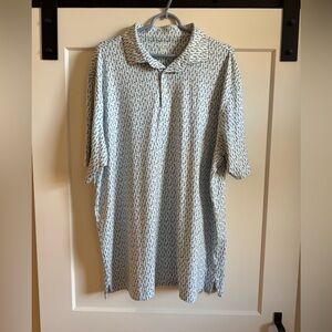 Rhoback Blue and White Polo Shirt